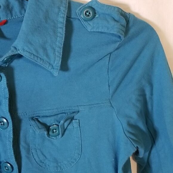 Unionbay Cotton Partial Button Front Top Size L - Picture 4 of 8